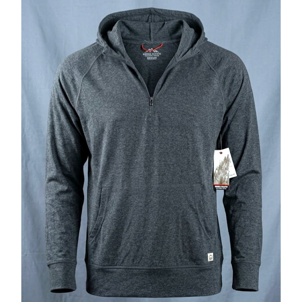 Sierra Pacific Men's Medium Performance Hoodie Heathered Grey 1/4 Zip NWT